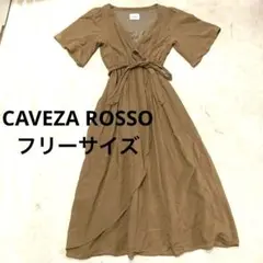 カベサロッソ Aラインワンピース　ベージュ　綿100% 春夏　フレアのサムネイル