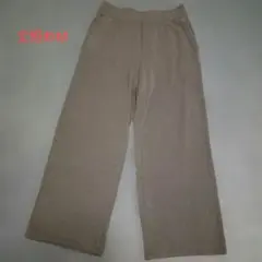 ウォームフリースストレートパンツ