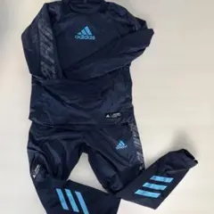 adidas ネイビー 長袖ジャージ上下セット