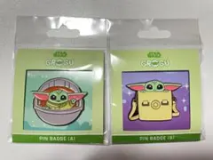 スターウォーズ マンダロリアン グローグー ピンバッジ A B