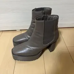 AZUL BY MOUSSY アズール 厚底ブーツ Lサイズ ベージュ