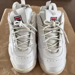 FILA ホワイト スニーカーレディース 24cm★厚底