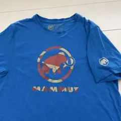 MAMMUT 青 Tシャツ Mサイズ