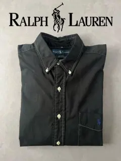 Ralph Lauren 90s BLAKE シャツ ブラック 黒 後染め