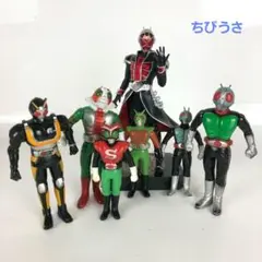 仮面ライダー フィギュア 7体セット 昭和 平成 ソフビ ウィザード V3