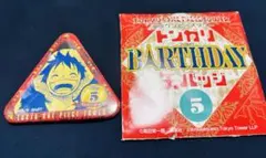 ONE PIECE 東京ワンピースタワー トンガリBD缶バッジ　ルフィ