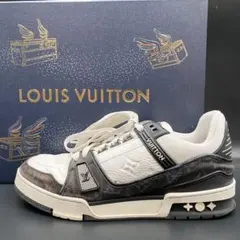 ルイヴィトン LVトレイナーライン スニーカー モノグラム デニム 26.5cm