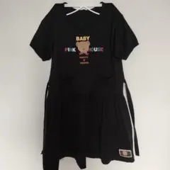 BABY PINK HOUSE ベビーピンクハウス 半袖ワンピース 黒