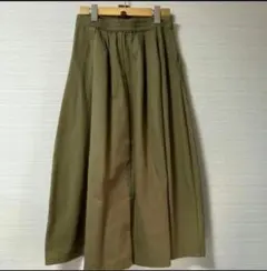 新品 アメリカンホリック チノタックフレアスカート カーキ 綿100%