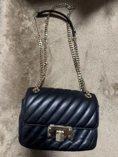 マイケルコース　Michael Kors ショルダーバッグ　革　黒　チェーンのサムネイル