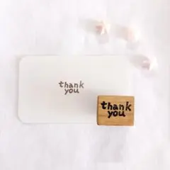 消しゴムはんこ　thank youハンコ　2-2