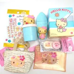 サンリオ　SANRIO　日焼けキティちゃん　ポーチ　　シール　おもちゃ　セット