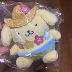 サンリオ　ハッピーくじ　ぬいぐるみチャーム　ポムポムプリン