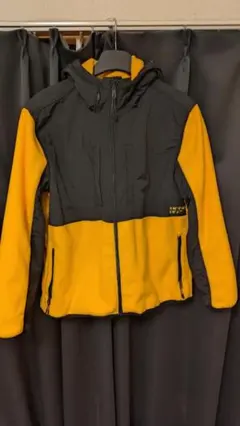 値下げ！H＆Mフリースジャケット 黒と黄色のコンビネーション