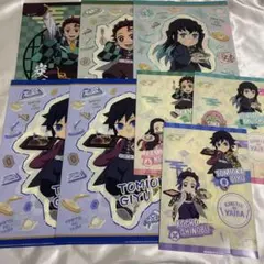 鬼滅の刃　すかいらーく　クリアファイル　義勇　無一郎　炭治郎　蜜璃