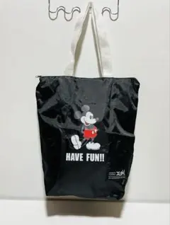 新品未使用X-girl×ミッキーマウストートバッグエコバッグ 中型 ブラック