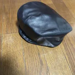 ✨agnes b. アニエスベー レザー ハンチング 帽子 ブラック サイズ59