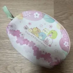 すみっコぐらし 桜柄 ポーチ