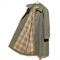 美品 英国製 80s バーバリー ステンカラーコート メンズ 玉虫 88B