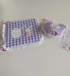 サンリオ　ウィッシュミーメル　ポーチ　ハートポーチ　 パープル　アベイル