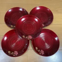 漆器　菓子皿　取り皿　5枚