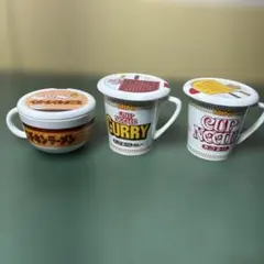 ミニカップヌードル　ミニカレー　ミニチキンラーメン　マグカップ(蓋付き)