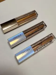 【中古品】ZEESEA リキッドアイシャドウ 3本セット ゴールド系のサムネイル