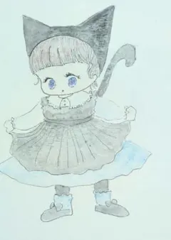 手描きイラスト　オリジナルイラスト　アナログイラスト　はじめまして