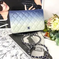 CHANEL シャネル【極美品】チェーンウォレット グラデーション バッグ