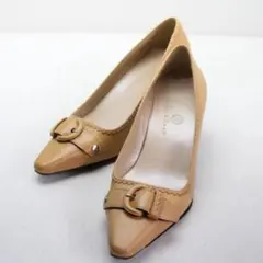 美品 コール・ハーン COLE HAAN 本革ベルトモチーフパンプス 5B S4