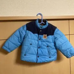 ミキハウス　キッズ ダウンジャケット 水色 ブラウン　80cm
