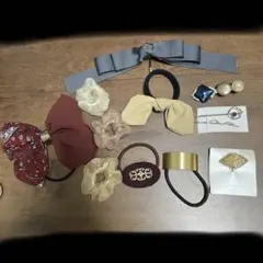 ヘアアクセサリー　まとめ売り　ヘアーカフ　ヘアピン　ヘアゴム　11個　お買い得！