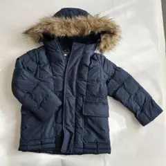 値下げ　UNIQLO ネイビー ダウンコート 110