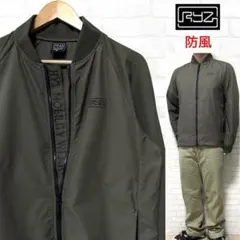 RYZ ライズ ナイロンジャケット 防風 ブルゾン 刺繍ロゴ