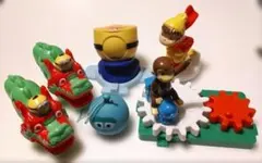 ミニオン、おさるのジョージ、モンスターズ・インクの6体セット