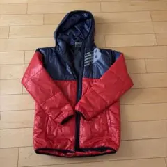 New Balance フード付き中綿コート 赤青