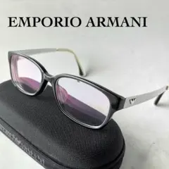 EMPORIO ARMANI ウェリントン メガネフレーム ケース付 度入り
