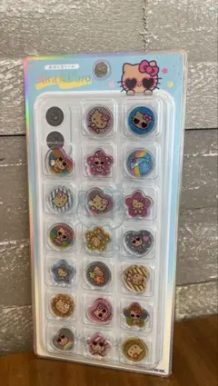 おはじきシール　キラコロ 日焼けキティ　サンリオ カミオジャパン