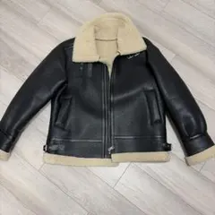 今月末削除　フェイクレザー ムートン ボアジャケット