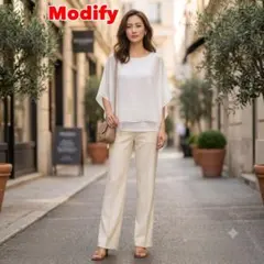 modify モディファイ シフォンレイヤードプルオーバー ドッキングブラウスのサムネイル