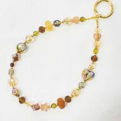 ビーズストラップ/キーホルダー　バッグチャーム ハンドメイドNO.546