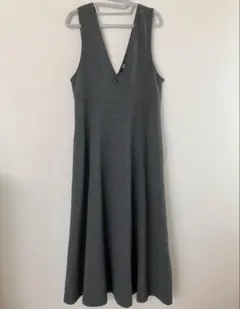 UNIQLO ブラッシュドジャージージャンパースカート（標準丈)