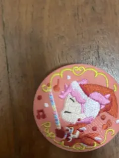 おジャ魔女どれみ刺繍缶バッジBiscuit