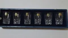 昭和レトロ　ホヤクリスタル　ショットグラス