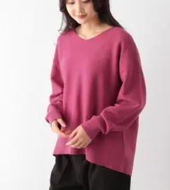 新品　グローバルワーク　ニット トリプルイージーVプルオーバー　セーター