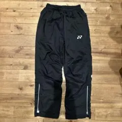 YONEX ブラック ユニ裏地付ウィンドウォーマーパンツ. 80087