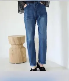 ロペピクニック　ウエストシェイプ　ハイライズ　マムジーンズ　デニム　36