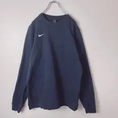 NIKE ナイキ　ワンポイント刺繍　メンズ　スウェット　トレーナー　裏起毛　古着
