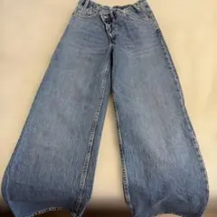 ZARA ワイドレッグデニムパンツ EUR34