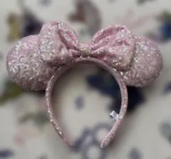 ディズニー ミニーマウス ピンクスパンコールカチューシャ